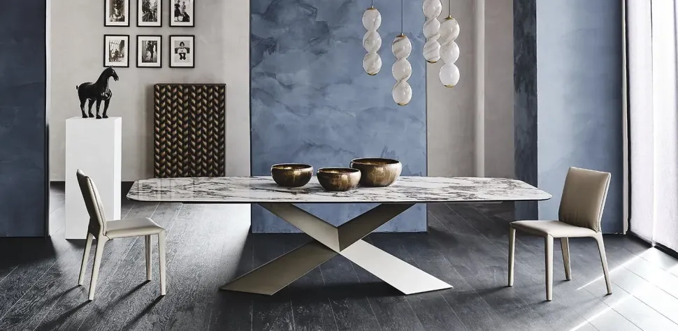 Tavolo Tyron keramik Cattelan italia in ceramica Fisso