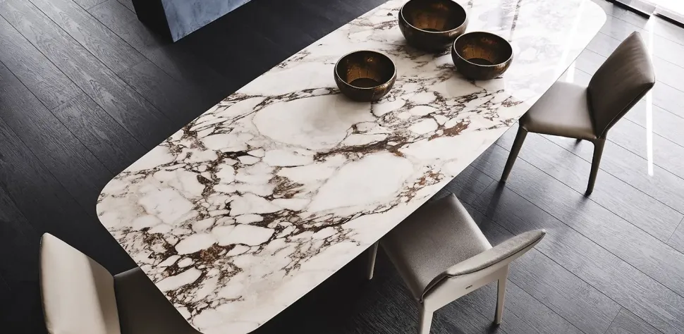 Tavolo Tyron keramik Cattelan italia in ceramica Fisso