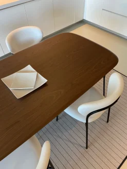 Tavolo Viscount of wood + sedie cozy connubia Kartell in legno Fisso