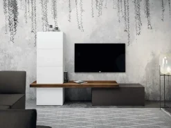 Tomasella Skt3: parete attrezzata in stile design, Outlet con sconto!