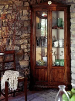 Vetrinetta Vetrina angolo 2 ante stile classico Vetrina angolo 2 ante di Parlani in Offerta Outlet