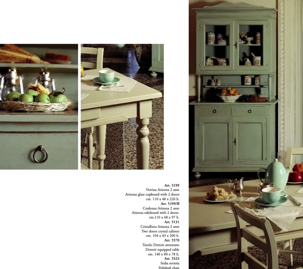 Vetrinetta Vetrina arizona Parlani in legno a prezzo scontato