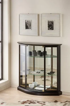 Vetrinetta Vetrina bassa sagomata in promo-sconto del 36% Artigiani veneti in legno in Offerta Outlet