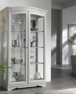 Vetrinetta Vetrina sagomata laccata scontata del 40% Artigianale in stile classico a prezzi outlet